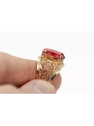 Ring Ruby Original Vintage 14K Rose Gold Vintage Jewlery vrc057r
